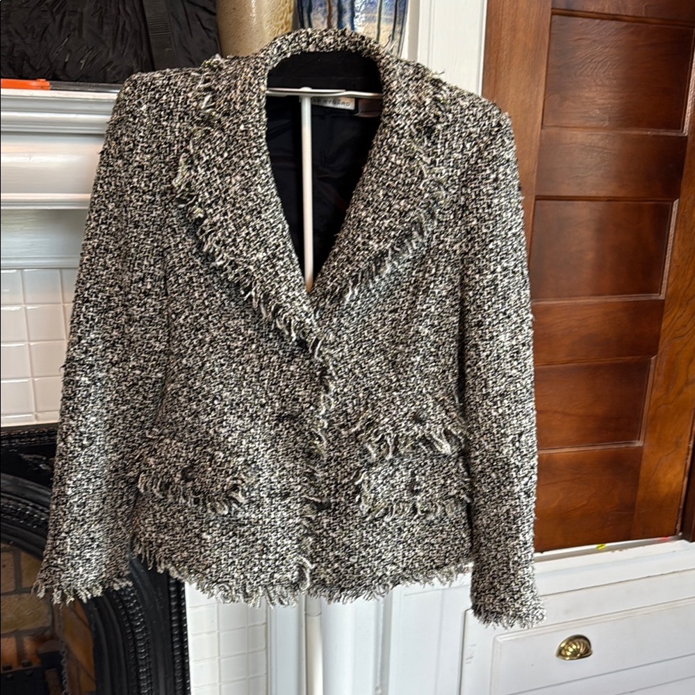 Peter Nygard Metallic tweed blazer- worn twice.